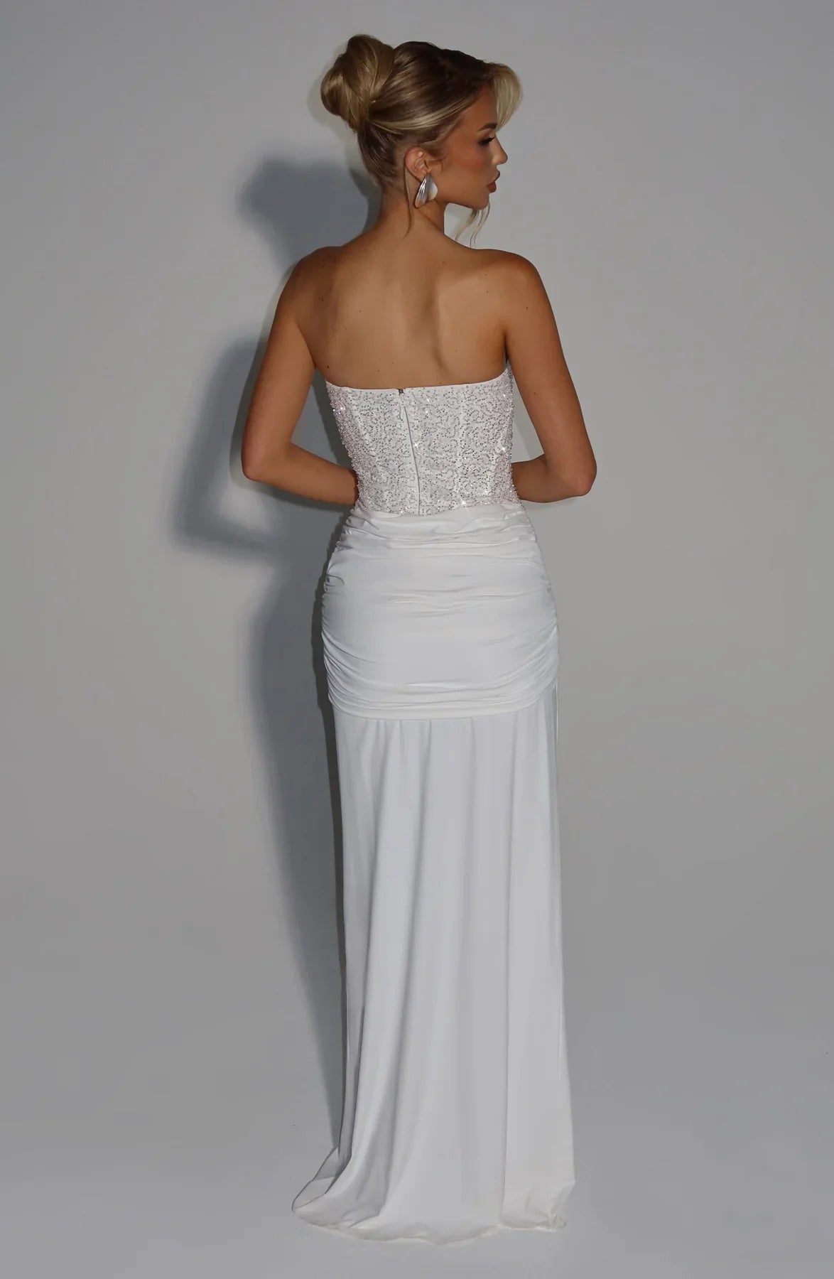 Vestido Longo Corselet de Paetê Modern Dálya