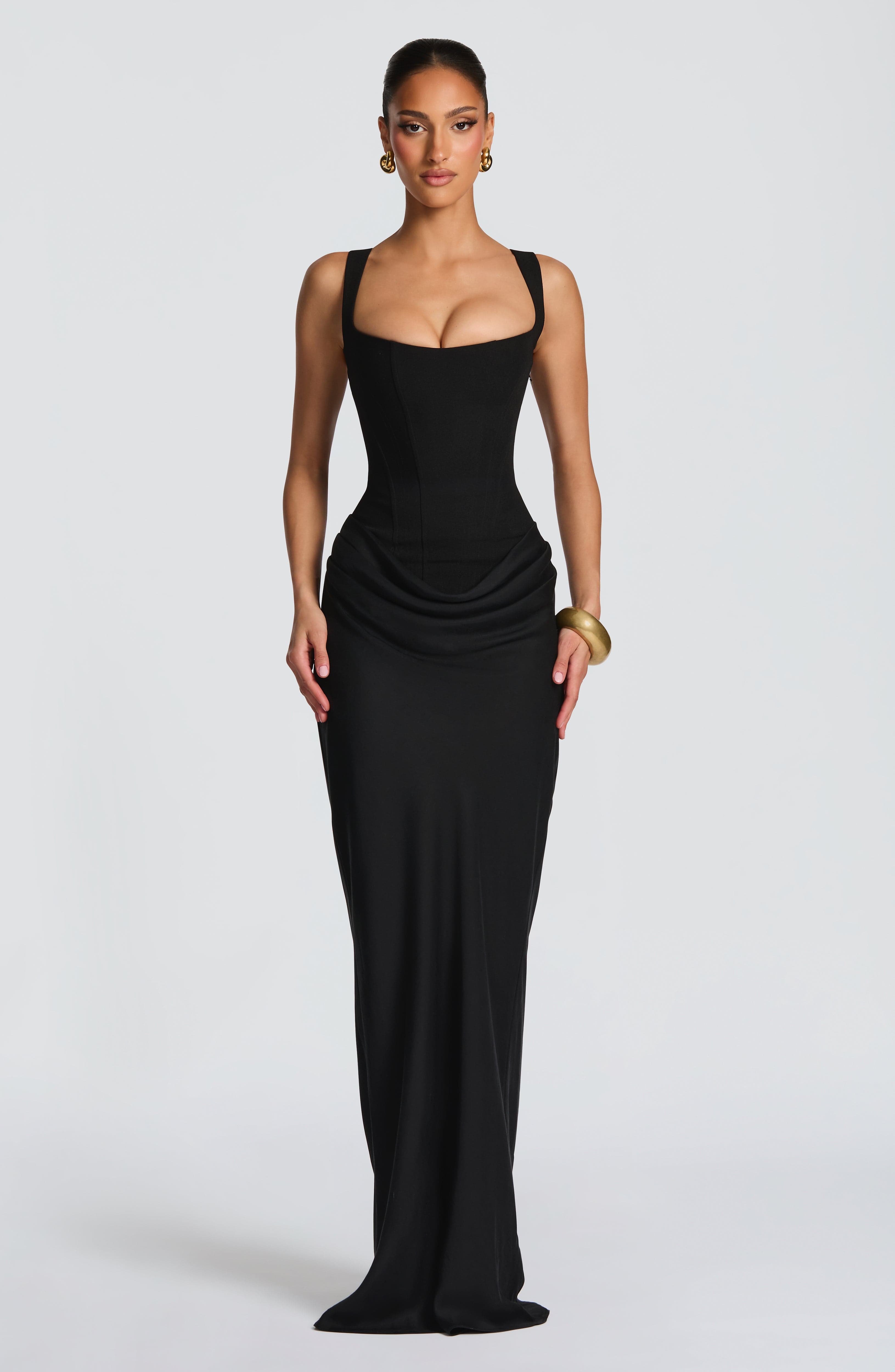 Vestido Longo com Corselet Modern Mia