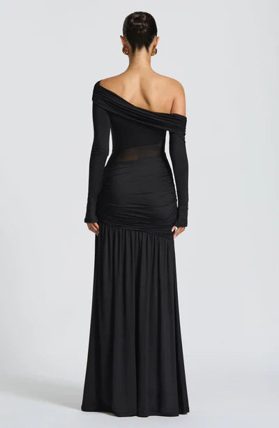 Vestido Longo Manga Comprida Modern Seraphine