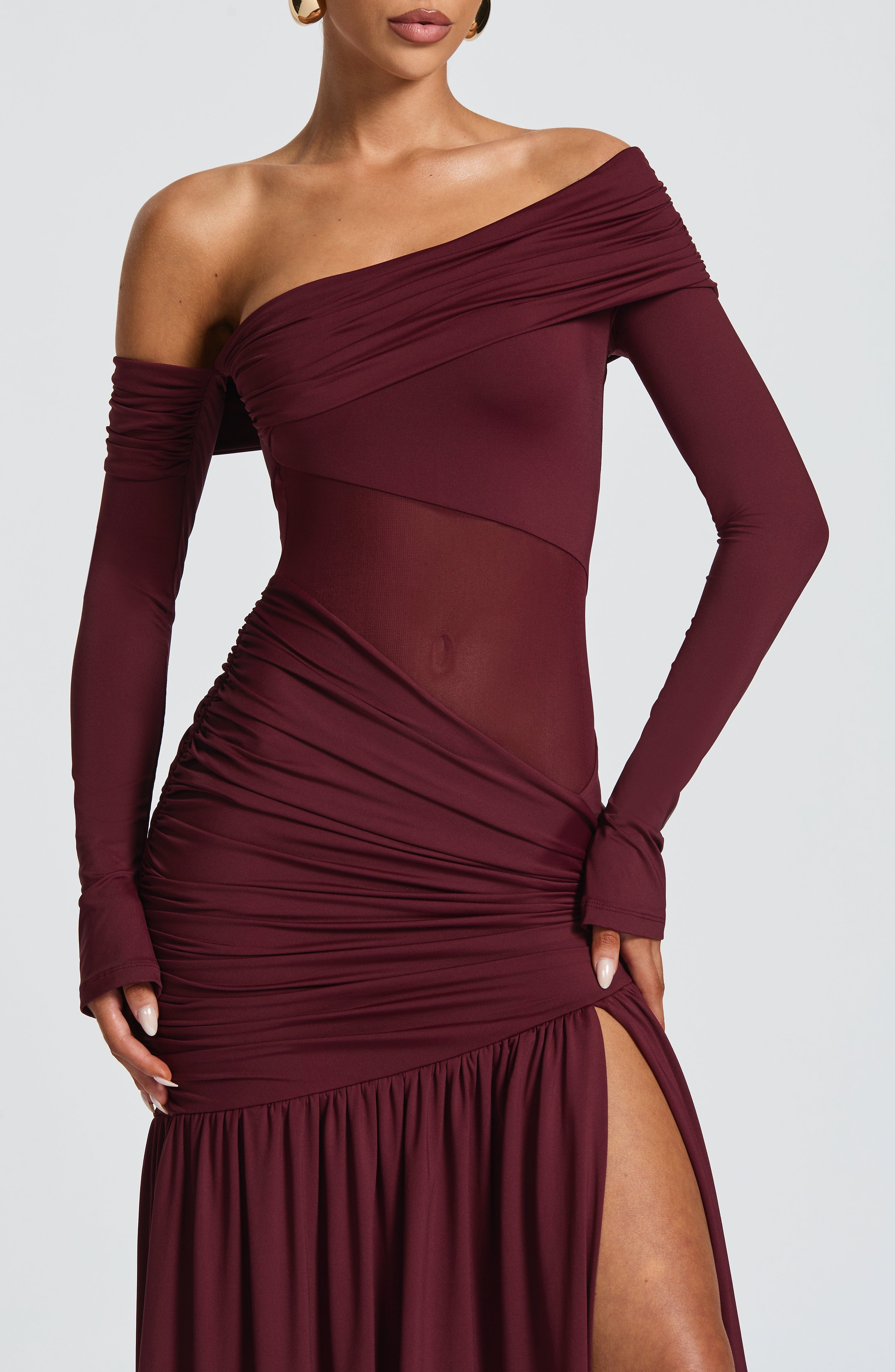 Vestido Longo Manga Comprida Modern Seraphine