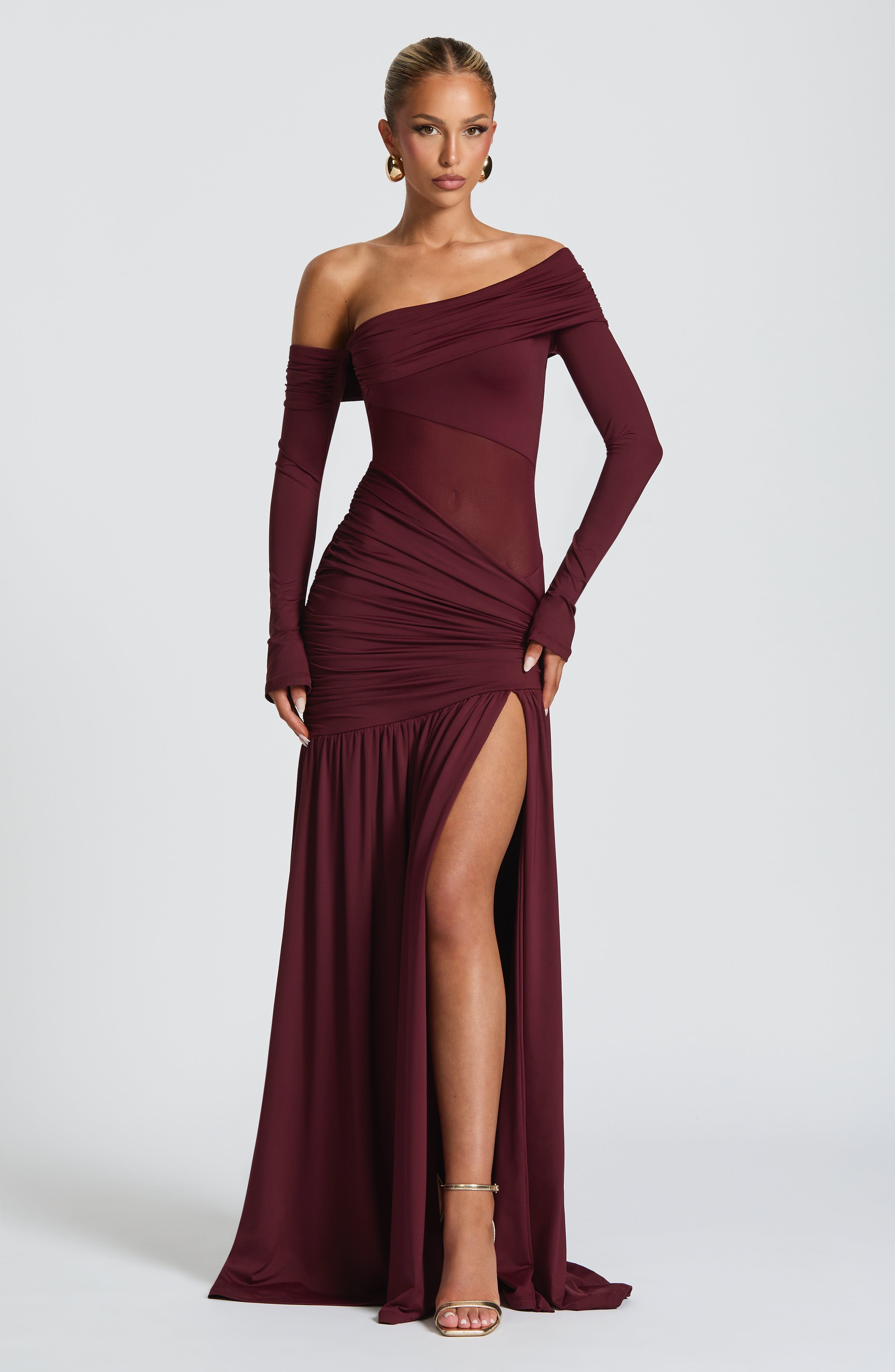 Vestido Longo Manga Comprida Modern Seraphine