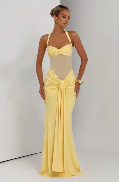Vestido Longo Com Amarração Frontal Modern Vixen