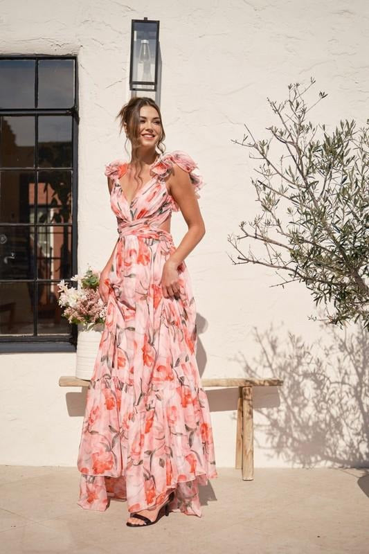 Vestido Longo Floral Modern Lumara