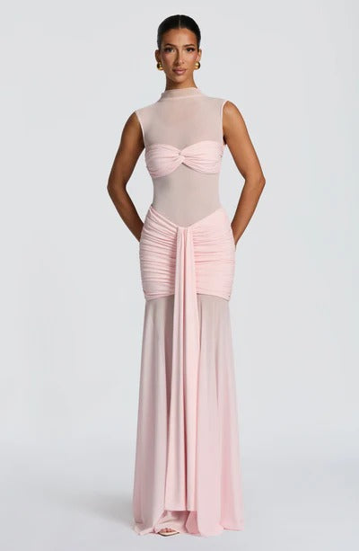 Vestido Longo com Tule Modern Ravih