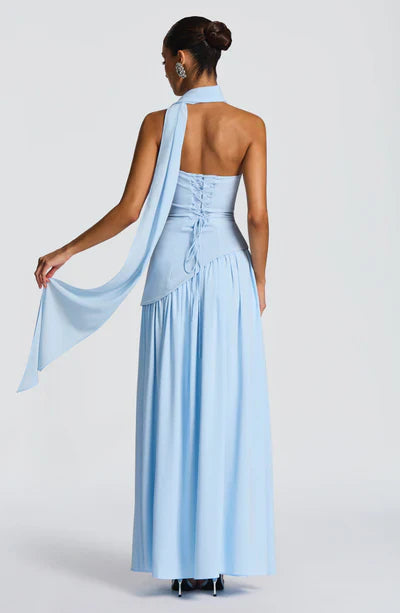 Vestido Longo Sem Alças Elegante Modern Mya