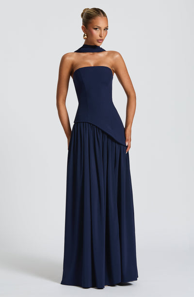 Vestido Longo Sem Alças Elegante Modern Mya