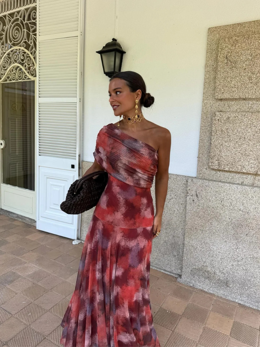 Vestido Longo Ombro Só Modern Bally