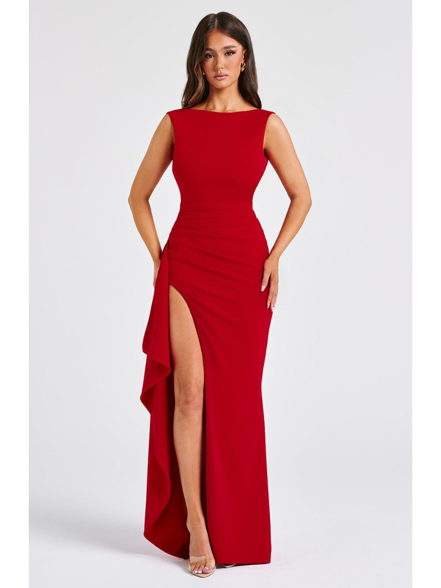 Vestido Longo com Fenda Modern Noélia