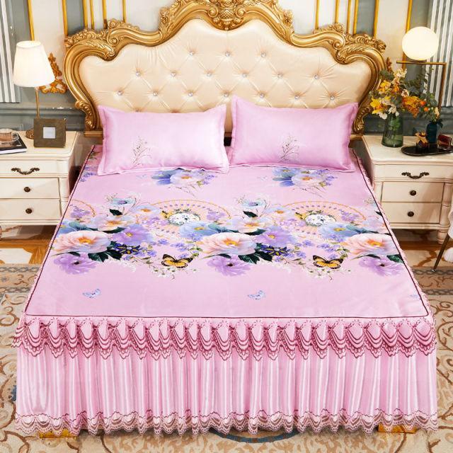 Conjunto Luxury Realeza™ Seda Cetim: Colcha + Fronhas
