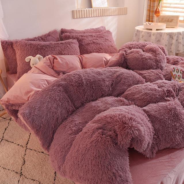 Roupas de Cama em Pelúcia Enjoy Life™ - Ultra Confort com 4 Peças