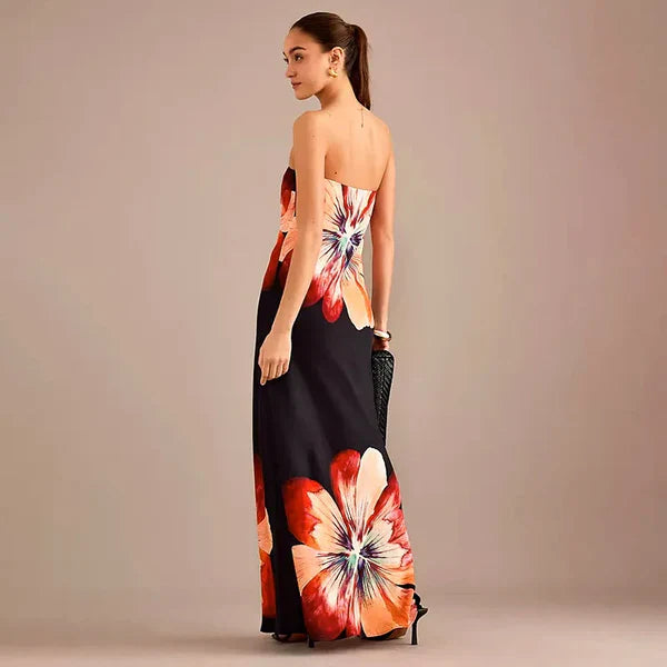 Vestido Longo Floral Modern Pétala